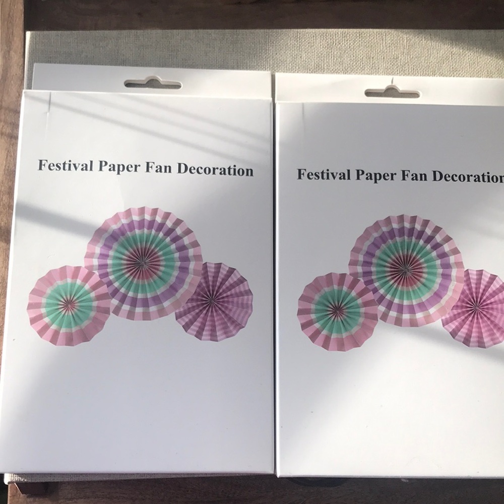 Festival Fan Paper Decorations